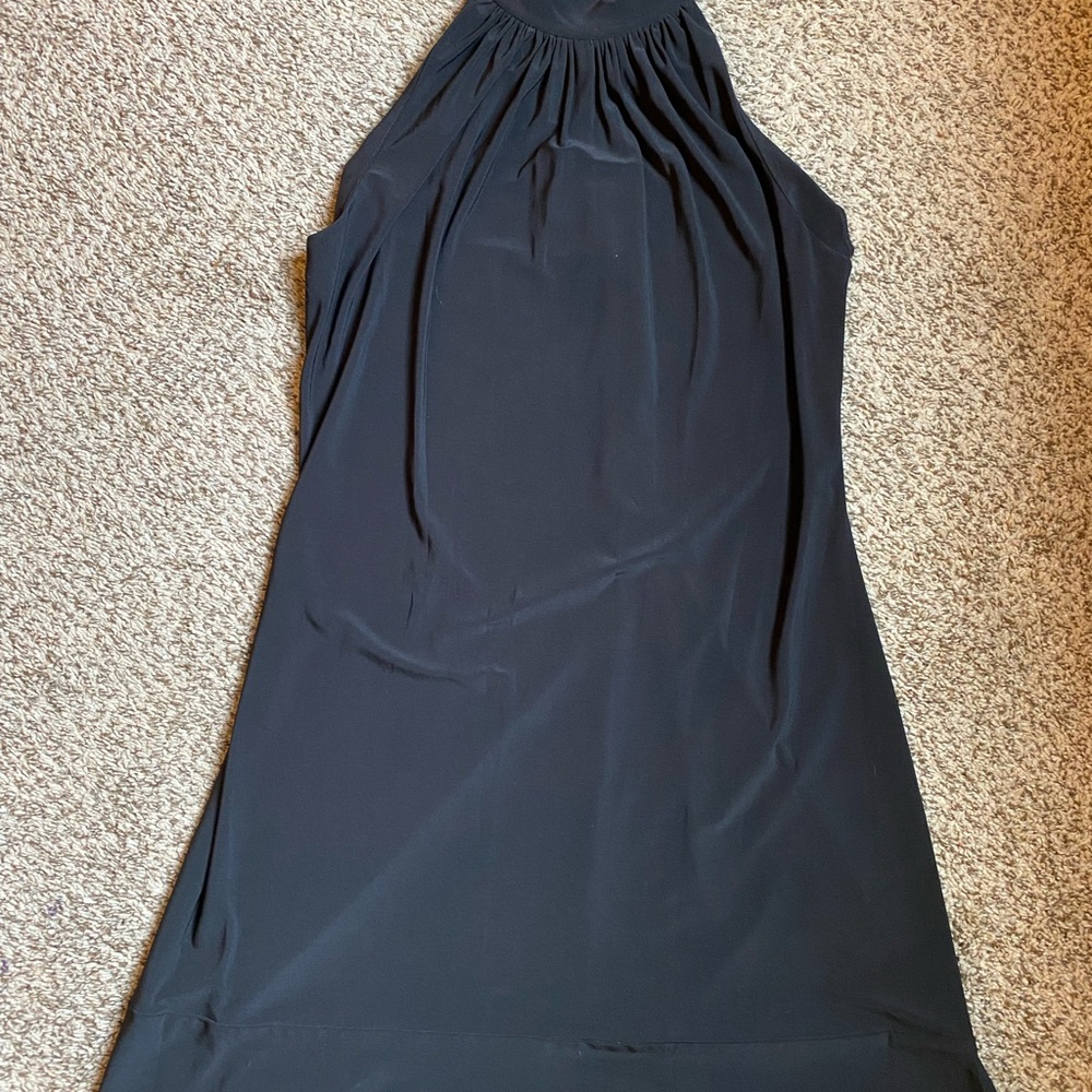 Elegant Black Halter Dress